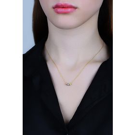 Söğütlü Silver SGTL11972GOLD Gümüş Kolye