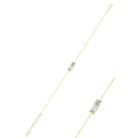 Söğütlü Silver SGTL12067GOLD Gümüş Bileklik