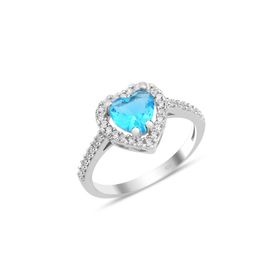 Söğütlü Silver SGTL12081MAVI Gümüş Yüzük