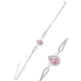 Söğütlü Silver SGTL12219PEMBE Gümüş Bileklik