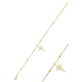 Söğütlü Silver SGTL12273GOLD Gümüş Bileklik