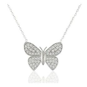 Söğütlü Silver SGTL1373 Kelebek Kolye