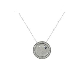 Söğütlü Silver SGTL1709 Zirkon Taşlı Rodyumlu Ayetelkürsü Plaka Kadın Gümüş Kolye