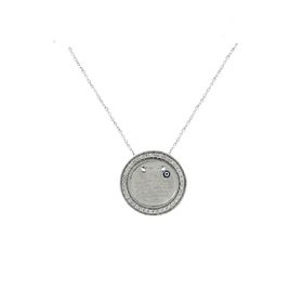Söğütlü Silver SGTL1709 Zirkon Taşlı Rodyumlu Ayetelkürsü Plaka Kadın Gümüş Kolye