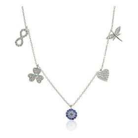 Söğütlü Silver SGTL1747 925 Ayar Gümüş Rose Şans Kolyesi