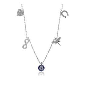 Söğütlü Silver SGTL1747 925 Ayar Gümüş Rose Şans Kolyesi