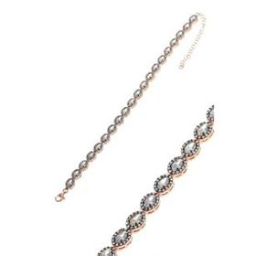 Söğütlü Silver SGTL2854 Elmas Montürlü Asansörlü Bileklik