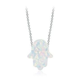 Söğütlü Silver SGTL3064 Opal Taşlı Fatma Ana Eli Kolye