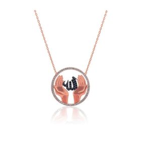 Söğütlü Silver SGTL3091 Allaha Duacı Eller Kolyesi