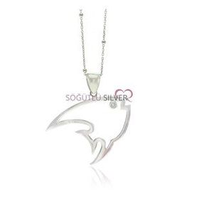 Söğütlü Silver SGTL3106 Renkli Balık Kolye