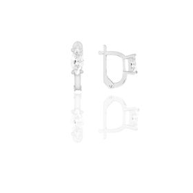 Söğütlü Silver SGTL3129 Zirkon Taşlı Özel Tasarım Halka Gümüş Küpe