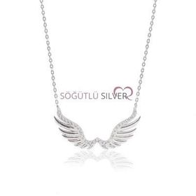 Söğütlü Silver SGTL3370 Melek Kanadı Kadın Kolye