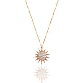 Söğütlü Silver SGTL3456 Güneş Rose Kolye