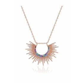 Söğütlü Silver SGTL3456 Güneş Rose Kolye
