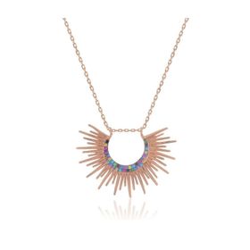 Söğütlü Silver SGTL3456 Güneş Rose Kolye