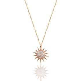 Söğütlü Silver SGTL3456 Güneş Rose Kolye