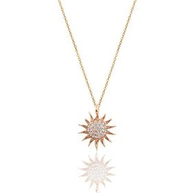 Söğütlü Silver SGTL3456 Güneş Rose Kolye