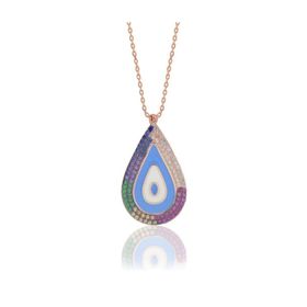 Söğütlü Silver SGTL3563 Damlalı Mineli Göz Kolye