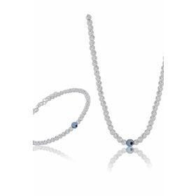 Söğütlü Silver SGTL3684 Dorica Nazarlı Kolye