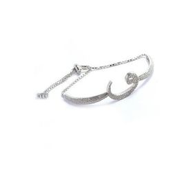 Söğütlü Silver SGTL4256 Vav Harfi Asansörlü Kadın Bileklik