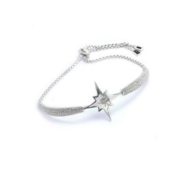 Söğütlü Silver SGTL4261 Kutup Yıldızı Zirkon Taşlı Asansörlü Kadın Bileklik