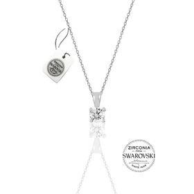 Söğütlü Silver SGTL4513 Swarovski Tek Taş Kadın Gümüş Kolye