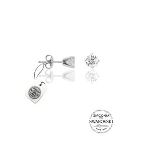 Söğütlü Silver SGTL4514 Swarovski Tek Taş Gümüş Küpe