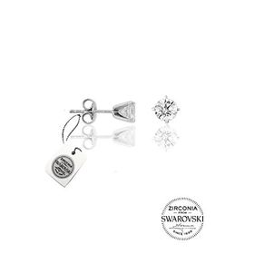 Söğütlü Silver SGTL4514 Swarovski Tek Taş Gümüş Küpe