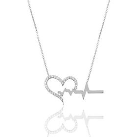 Söğütlü Silver SGTL5924 Kalp Ritmi Kolye