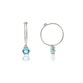 Söğütlü Silver SGTL6074 Akuamarin Taşlı Küpe