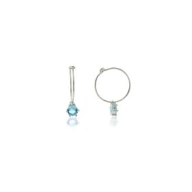 Söğütlü Silver SGTL6074 Akuamarin Taşlı Küpe