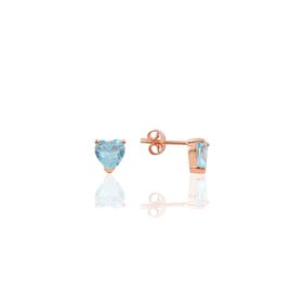 Söğütlü Silver SGTL6074 Akuamarin Taşlı Küpe