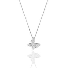 Söğütlü Silver SGTL6095 Zirkon Taşlı Kelebek Kolye