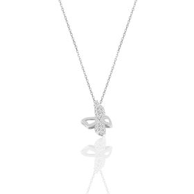 Söğütlü Silver SGTL6095 Zirkon Taşlı Kelebek Kolye