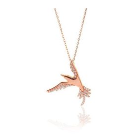 Söğütlü Silver SGTL6239 Zirkon Taşlı Martı Kadın Gümüş Kolye