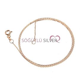 Söğütlü Silver SGTL6360 Rose Kadın Kolye Zinciri