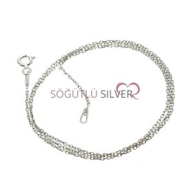 Söğütlü Silver SGTL6362 Rodyumlu Kadın Kolye Zinciri