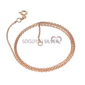 Söğütlü Silver SGTL6371 Rose Kadın Kolye Zinciri (60 Cm)
