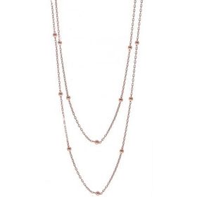 Söğütlü Silver SGTL7308 925 Ayar Gümüş Turkuaz Taşlı Mineli Top Top Zincirli Kolye