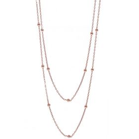 Söğütlü Silver SGTL7308 925 Ayar Gümüş Turkuaz Taşlı Mineli Top Top Zincirli Kolye