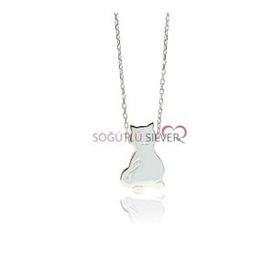 Söğütlü Silver SGTL7394 Kedi Kadın Kolye