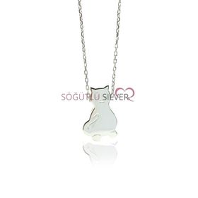 Söğütlü Silver SGTL7394 Kedi Kadın Kolye
