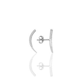 Söğütlü Silver SGTL7916 925 Ayar Gümüş Rose Zirkon Taşlı Mini Pırlanta Modeli Baykuş Küpe