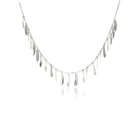 Söğütlü Silver SGTL7978 925 Ayar Gümüş Rodyumlu Yaprak Kolye