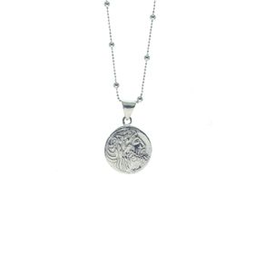 Söğütlü Silver SGTL8114 Antik Para Ve Top Top Zincirli Kadın Gümüş Kolye