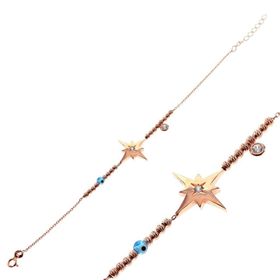 Söğütlü Silver SGTL8131 Dorica Rose Toplu Kutup Yıldızı Kadın Bileklik
