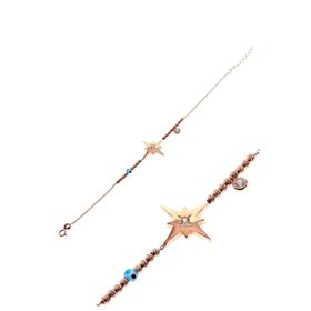 Söğütlü Silver SGTL8131 Dorica Rose Toplu Kutup Yıldızı Kadın Bileklik
