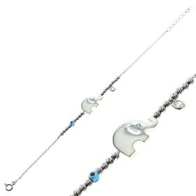 Söğütlü Silver SGTL8136 Dorica Rodyumlu Toplu Fil Kadın Bileklik