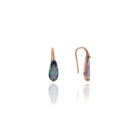 Söğütlü Silver SGTL8148 Mistik Topaz Taşlı Damla Kadın Küpe