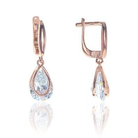 Söğütlü Silver SGTL8189 Geometrik Damla Kadın Küpe